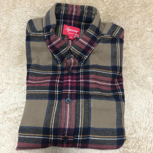 メンズTartan flannel shirt チェックシャツ　フランネルシャツ