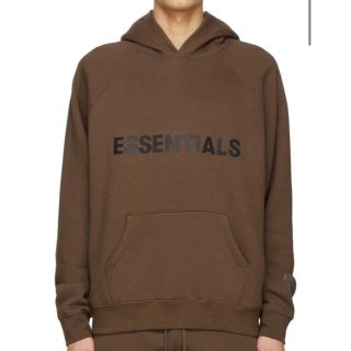 フィアオブゴッド(FEAR OF GOD)の【送料込み★】ESSENTIALS パーカー ブラウン FOG XL 限定カラー(パーカー)