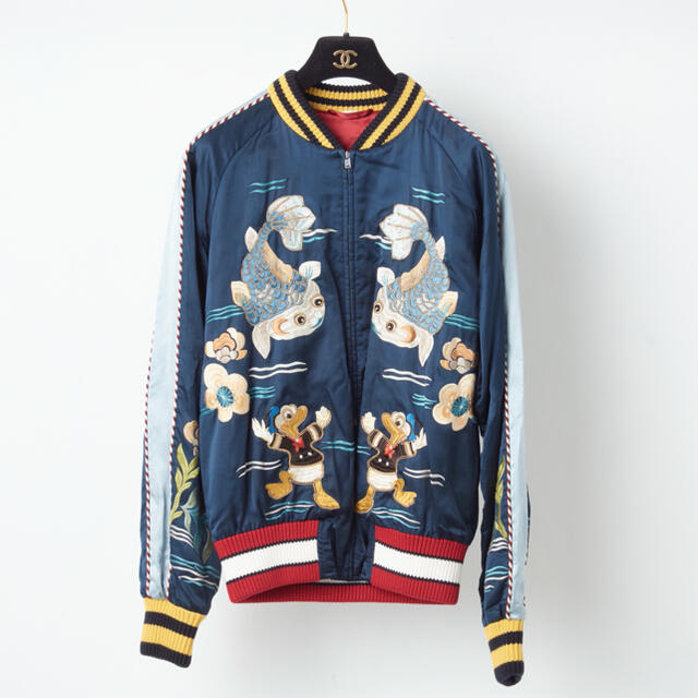 GUCCI ドナルドスカジャン ネイビー 44 | フリマアプリ ラクマ