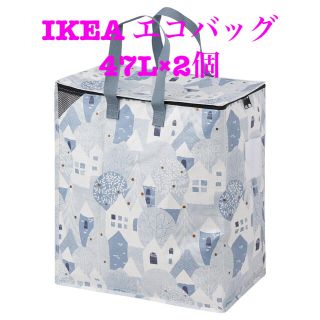 イケア(IKEA)のIKEA エコバッグ　プリルタ　PRYLTA 2個セット(エコバッグ)