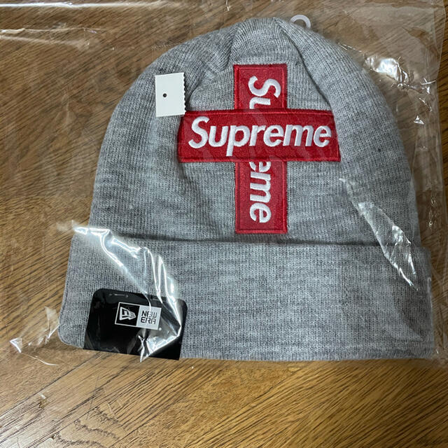 supreme New Era Cross Box Logo Beanie-