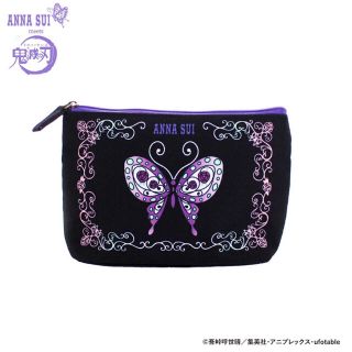 アナスイ(ANNA SUI)の【新品未開封】鬼滅の刃×ANNA SUI アナスイポーチ ブラック 胡蝶しのぶ(ポーチ)