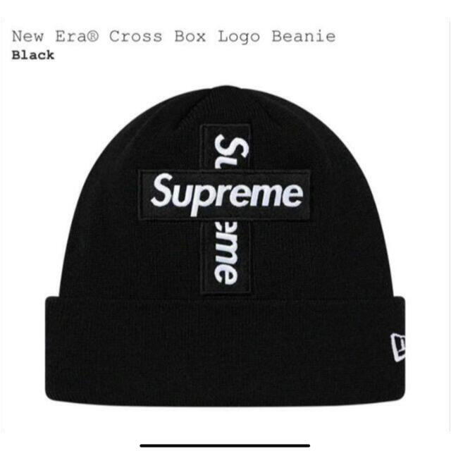 Supreme New Era Cross Box Logo Beanie 黒
