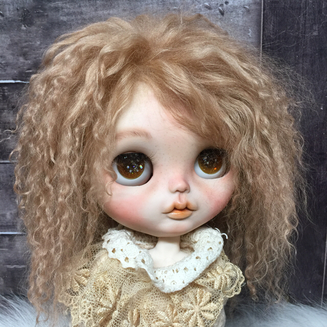 blythe_w-143イタリアアプリコットベージュ✨チベットフルスキンウィッグ