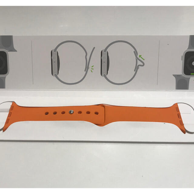 Apple Watch HERMES オレンジ ラバーバンド 40mm