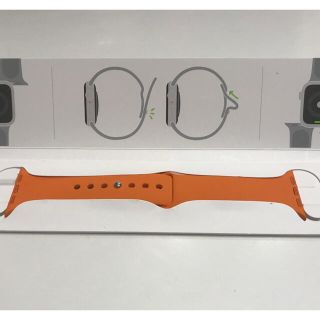 アップルウォッチ(Apple Watch)のApple Watch HERMES オレンジ ラバーバンド 40mm(ラバーベルト)