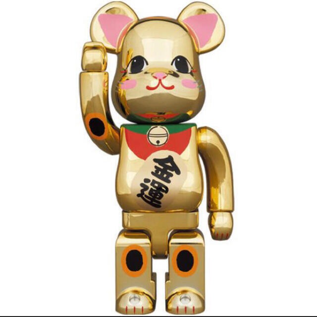 BE@RBRICK 招き猫 金運 金メッキ 弐 400％