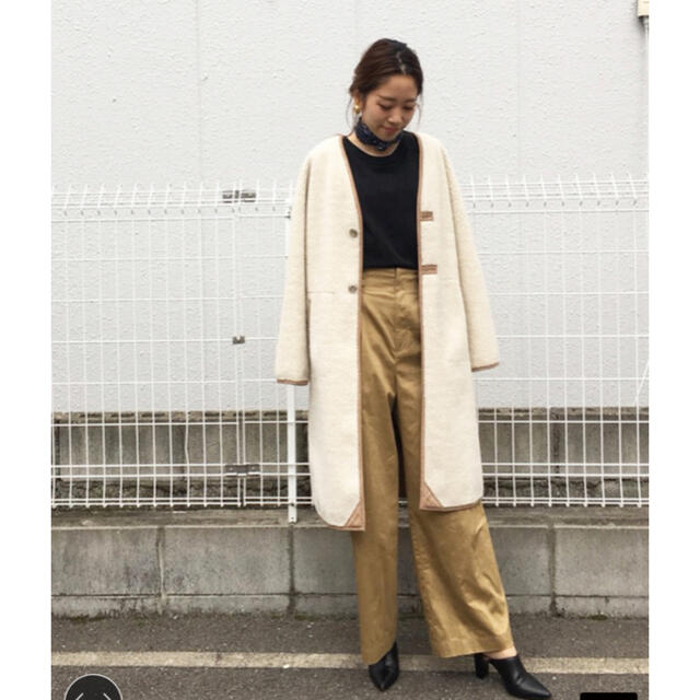 レディースcocoon boa coat コクーン　ボア　コート