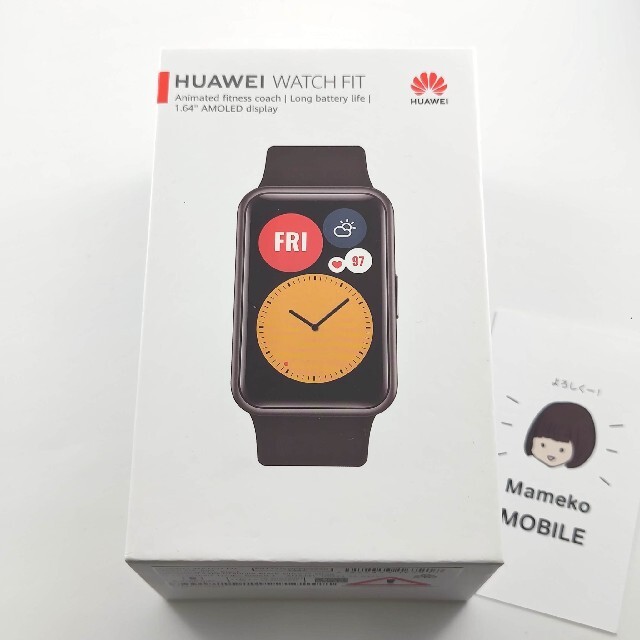 新品　Huawei Watch FIT 香港版　ブラック メンズの時計(腕時計(デジタル))の商品写真