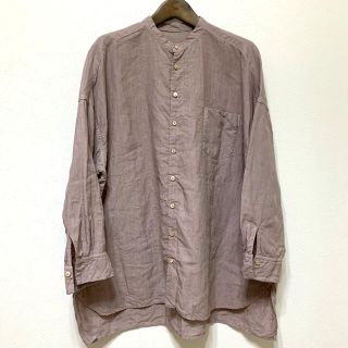 ネストローブ(nest Robe)のネストローブ　リネンハイカウントバンドカラーシャツ(シャツ/ブラウス(長袖/七分))