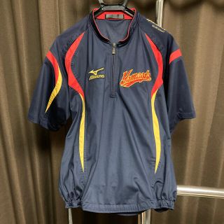 ミズノ(MIZUNO)のミズノプロ ハーフジップジャケット 半袖 / 侍ジャパンモデル / ネイビー(ウェア)