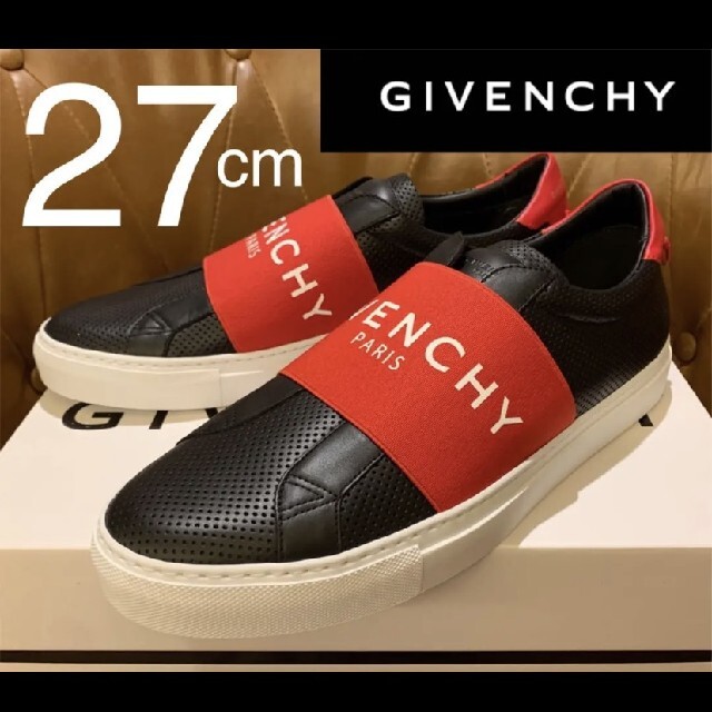 新品 ❗️GIVENCHYウェビング レザー スニーカー 27cm