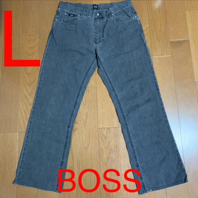 HUGO BOSS(ヒューゴボス)のHugo Boss ヒューゴボス　Lサイズ　パンツ　ジーンズ　黒　 メンズのパンツ(デニム/ジーンズ)の商品写真