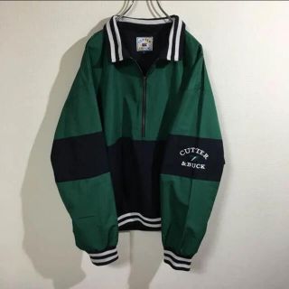 カッターアンドバック(CUTTER & BUCK)の90s CUTTER&BUCK  ハーフジップ ナイロンジャケット アノラック(ナイロンジャケット)