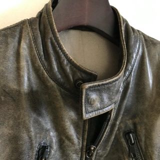 マルタンマルジェラ(Maison Martin Margiela)の【たけお様専用】◆マルタン・マルジェラ/八の字ライダース/レザー7(ライダースジャケット)