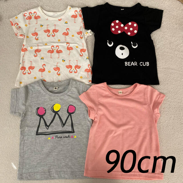 西松屋(ニシマツヤ)の西松屋　90cm 半袖Tシャツ　まとめ売り　女の子 キッズ/ベビー/マタニティのキッズ服女の子用(90cm~)(Tシャツ/カットソー)の商品写真