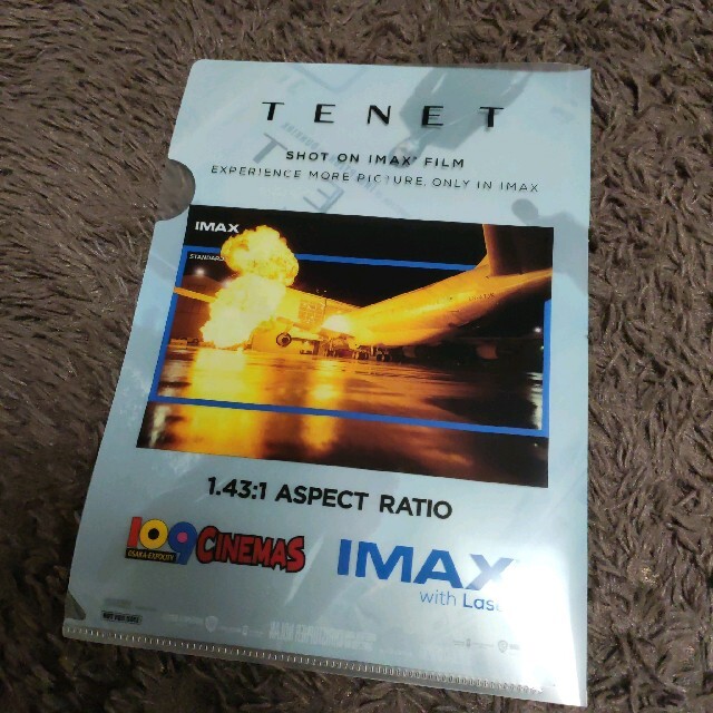 TENET テネット 入場特典 IMAX クリアファイル クリストファーノーラン チケットの映画(洋画)の商品写真