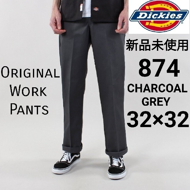 DICKIESディッキーズ874ワークパンツチノ黒ブラック32x32ヴィンテージ