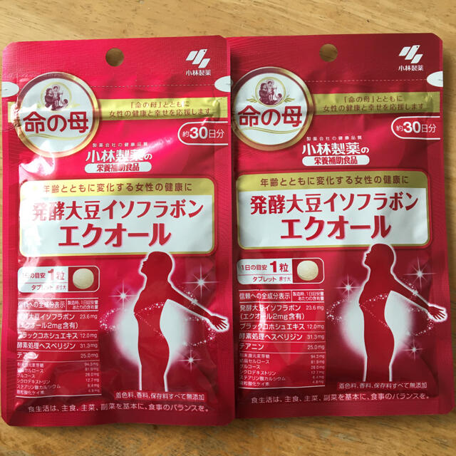 小林製薬(コバヤシセイヤク)の小林製薬　エクオール　30日分　2袋 食品/飲料/酒の健康食品(その他)の商品写真