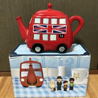 ハロッズ(Harrods)のロンドンバス　ティーポット　ルートマスター(食器)