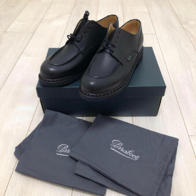 名作 PARABOOT 新品 - Paraboot CHAMBORD UK7.5 BLACK シャンボード