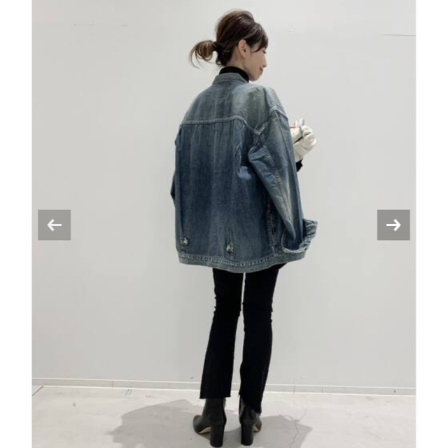 L'Appartement DEUXIEME CLASSE(アパルトモンドゥーズィエムクラス)の STAMMBAUMシュタンバウム　OVERSIZE DENIM JACKET レディースのジャケット/アウター(Gジャン/デニムジャケット)の商品写真