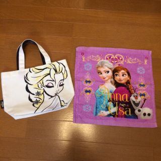 アナトユキノジョオウ(アナと雪の女王)のアナと雪の女王 ハンドタオルとハンドバッグ(タオル)