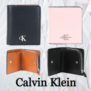 カルバンクライン(Calvin Klein)の☆SALE★【Calvin Klein】ロゴ　ファスナー　折りたたみ財布(財布)