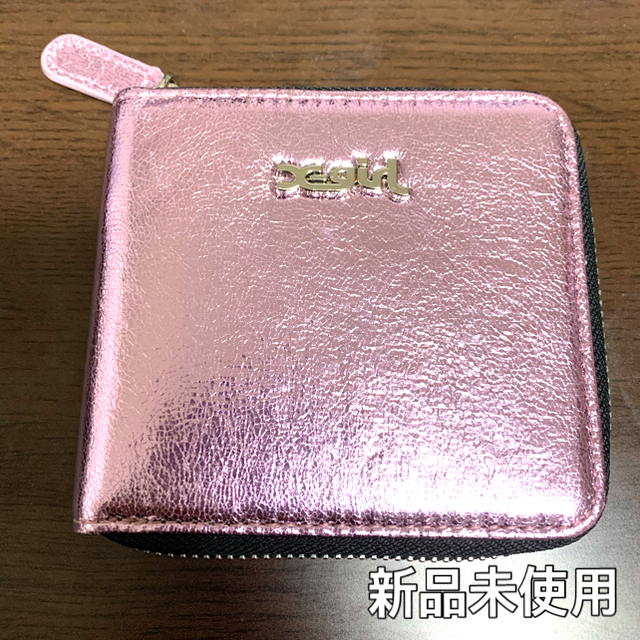 X-girl(エックスガール)のX-girl 二つ折り財布 ピンク 新品未使用 レディースのファッション小物(財布)の商品写真