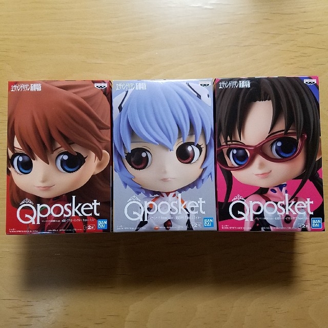 BANPRESTO(バンプレスト)のエヴァンゲリオン新劇場版　Qposket　アスカ　レイ　マリ　3体セット エンタメ/ホビーのフィギュア(アニメ/ゲーム)の商品写真