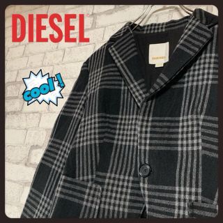 ディーゼル(DIESEL)の【チェック柄】DIESEL ディーゼル/ショート丈テーラードジャケット 希少(テーラードジャケット)