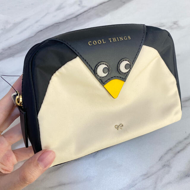 ラスト１【新品】Anya Hindmarch ペンギン ポーチ 完売品15×105×55cm付属品