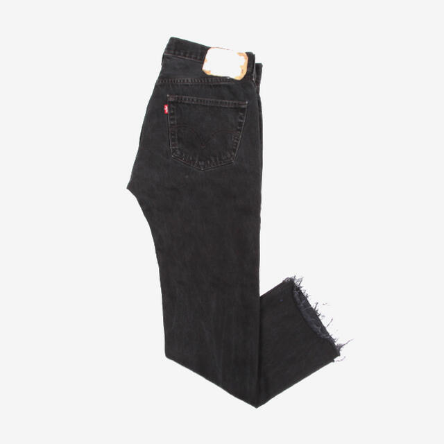 OLD PARK SLIT JEANS BLACK XS