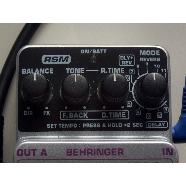 ベリンガー DR400　ギター用デジタルリバーブ/ディレイ 　おまけ付 楽器のレコーディング/PA機器(エフェクター)の商品写真