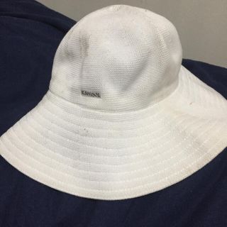 カンゴール(KANGOL)のカンゴール白ハット帽子バケットLA購入(ハット)