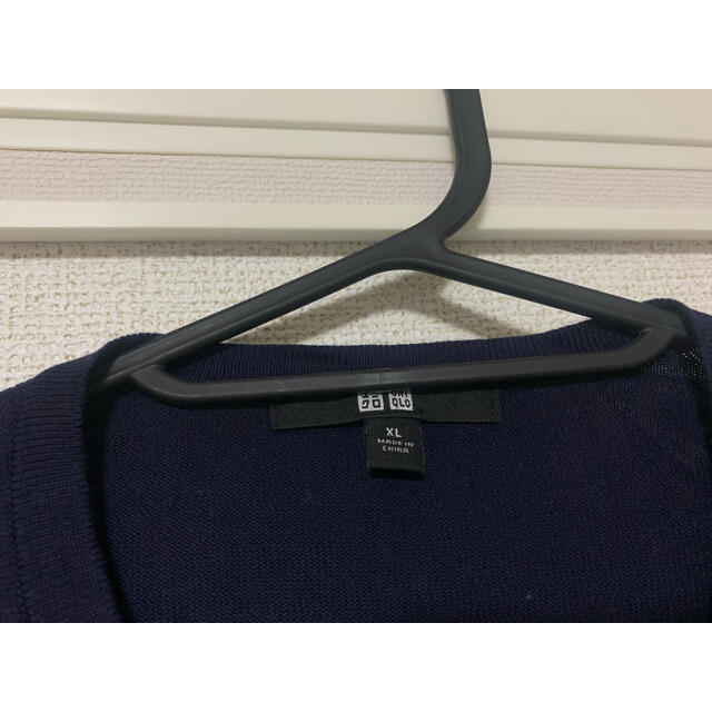 UNIQLO(ユニクロ)のUNIQLO NAVY CARDIGAN ユニクロ ネービー　カーディガン レディースのトップス(カーディガン)の商品写真