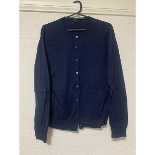 ユニクロ(UNIQLO)のUNIQLO NAVY CARDIGAN ユニクロ ネービー　カーディガン(カーディガン)