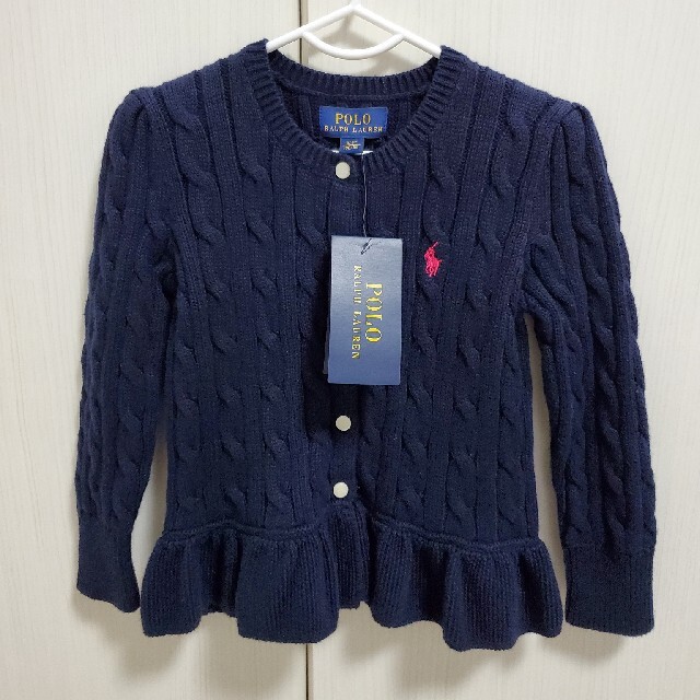 POLO RALPH LAUREN - RALPH LAUREN 新品ペプラムカーディガン100の通販 by pi-shop｜ポロラルフ