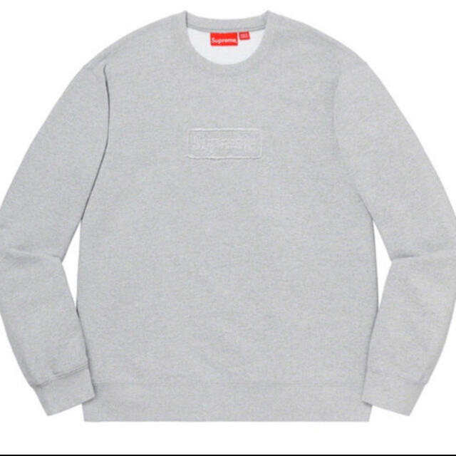 Supreme Cutout Logo Crewneck Gray M