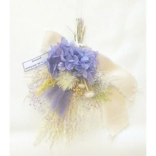 spring color mini swag (lavender)(ドライフラワー)