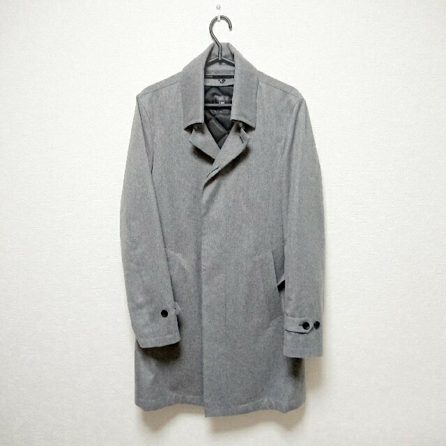 【未使用】スーツセレクト ショートカラーベルテッドボンディングコート メンズのジャケット/アウター(チェスターコート)の商品写真