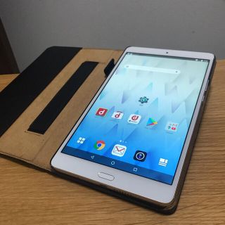 ファーウェイ(HUAWEI)のHUAWEI dtab Compact d-01Jケース付 ファーウェイ(タブレット)