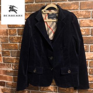 バーバリー(BURBERRY)のBurberry London ノバチェック 濃紺ジャケット 美品(テーラードジャケット)