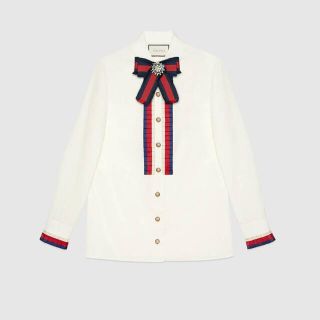 グッチ リボンシャツの通販 3点 | Gucciを買うならラクマ