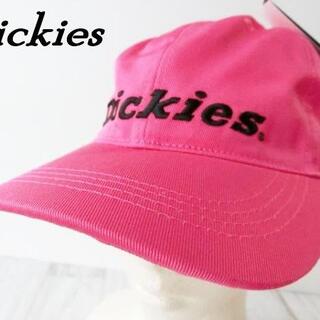 ディッキーズ(Dickies)の☆新品未使用☆ディッキーズ フロント刺繍ツイルローキャップ ピンク Fサイズ(キャップ)