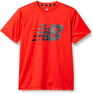 ニューバランス(New Balance)のnew balance ニューバランス 半袖Tシャツ ビッグロゴ赤 メンズM新品(ウェア)