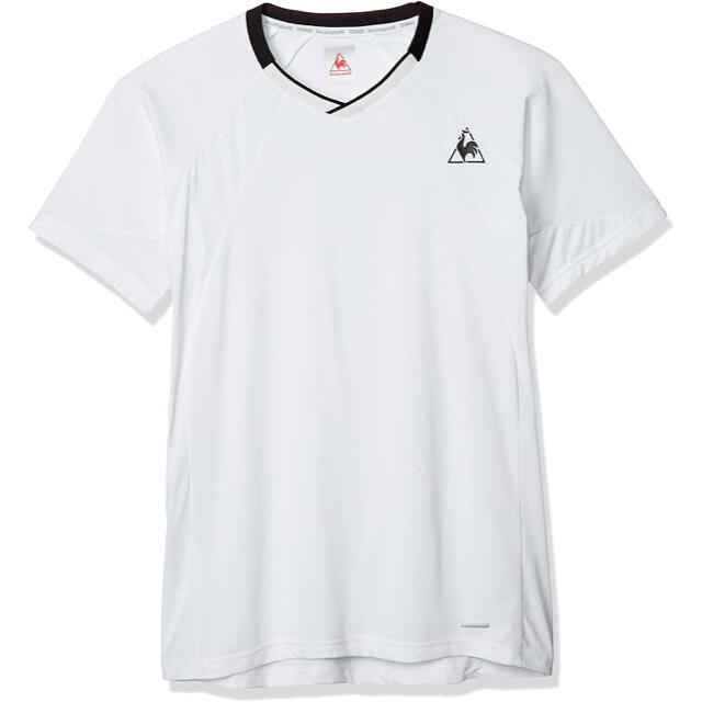 le coq sportif(ルコックスポルティフ)のle coq sportif ルコックスポルティフ 半袖Tシャツ白 メンズM新品 スポーツ/アウトドアのテニス(ウェア)の商品写真