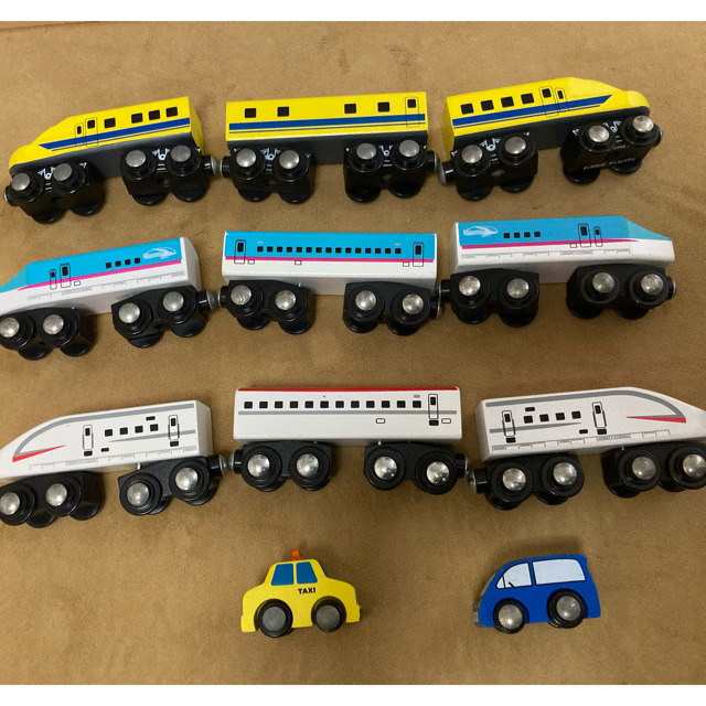 トイザらス(トイザラス)のトイザらス　イムジナリウム木製電車セット キッズ/ベビー/マタニティのおもちゃ(電車のおもちゃ/車)の商品写真