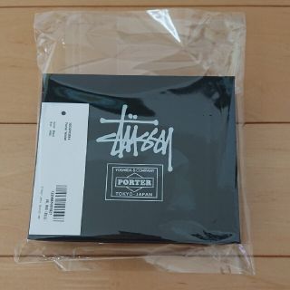 ステューシー(STUSSY)のstussy × porter wallet 財布  Black(折り財布)