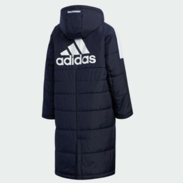 adidas(アディダス)の新品★アディダス　ベンチコート　キッズ　130 ネイビー★ キッズ/ベビー/マタニティのキッズ服男の子用(90cm~)(コート)の商品写真